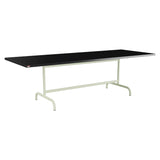 Schaffner Säntis Table repas rabattable 240x90cm – Noir 91 / Vert Pastel 64