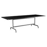 Schaffner Säntis Table repas rabattable 240x90cm – Noir 91 / Graphite 73