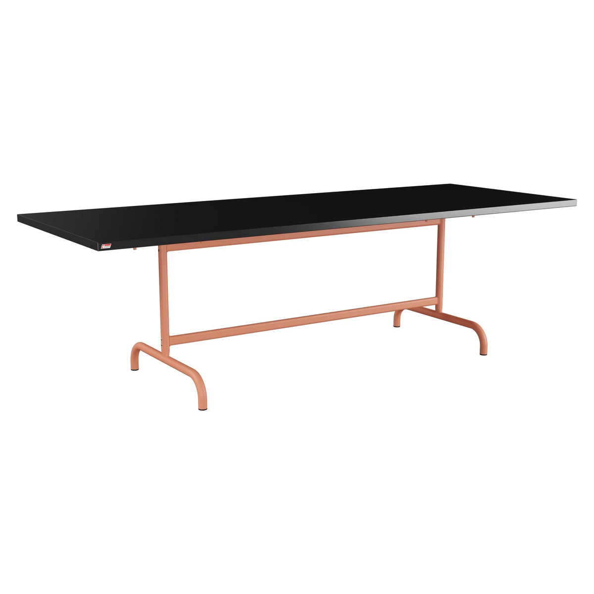 Schaffner Säntis Table repas rabattable 240x90cm – Noir 91 / Terracotta 84