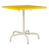 Schaffner Säntis Table repas rabattable 70x70cm – Jaune 11 / Sable Pastel 15