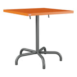 Schaffner Säntis Table repas rabattable 70x70cm – Orange 13 / Graphite 73