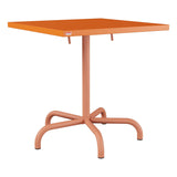 Schaffner Säntis Table repas rabattable 70x70cm – Orange 13 / Terracotta 84