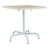 Schaffner Säntis Table repas rabattable 70x70cm – Sable Pastel 15 / Bleu Pastel 51