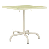 Schaffner Säntis Table repas rabattable 70x70cm – Jaune Buis 18 / Sable Pastel 15