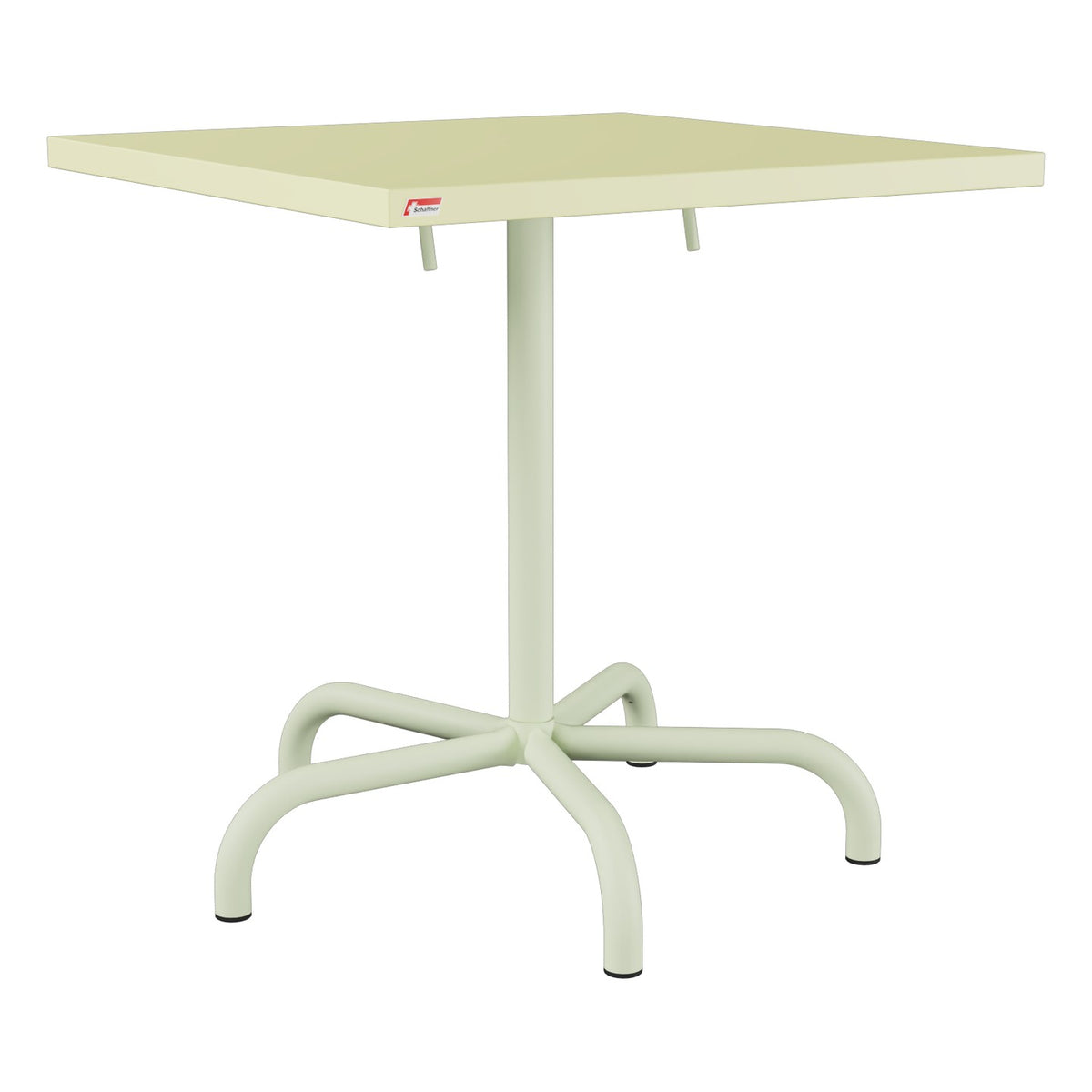 Schaffner Säntis Table repas rabattable 70x70cm – Jaune Buis 18 / Vert Pastel 64