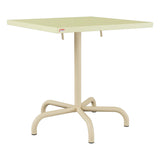 Schaffner Säntis Table repas rabattable 70x70cm – Jaune Buis 18 / Marron Pastel 83