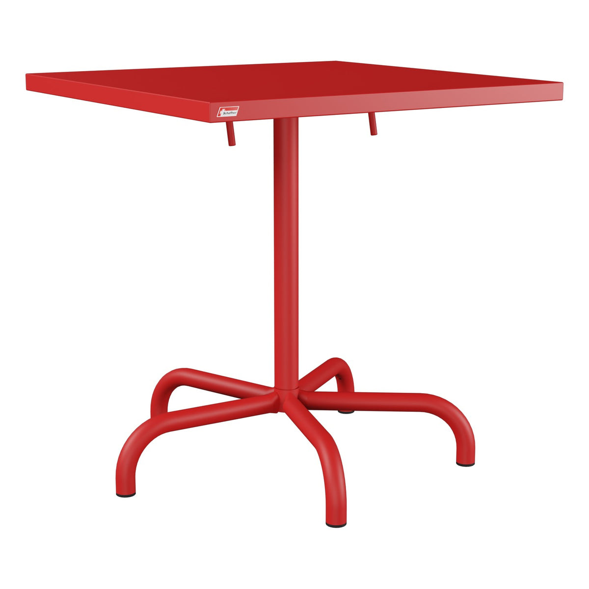 Schaffner Säntis Table repas rabattable 70x70cm – Rouge 30 / Rouge 30