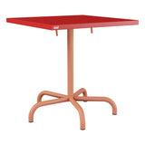 Schaffner Säntis Table repas rabattable 70x70cm – Rouge 30 / Terracotta 84