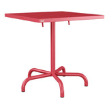 Schaffner Säntis Table repas rabattable 70x70cm – Rouge Érable 33 / Rouge Érable 33
