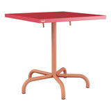 Schaffner Säntis Table repas rabattable 70x70cm – Rouge Érable 33 / Terracotta 84