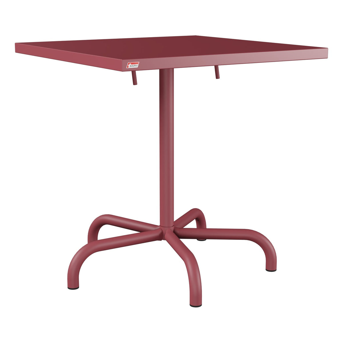 Schaffner Säntis Table repas rabattable 70x70cm – Bordeaux 38 / Bordeaux 38