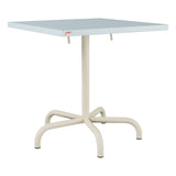 Schaffner Säntis Table repas rabattable 70x70cm – Bleu Pastel 51 / Sable Pastel 15