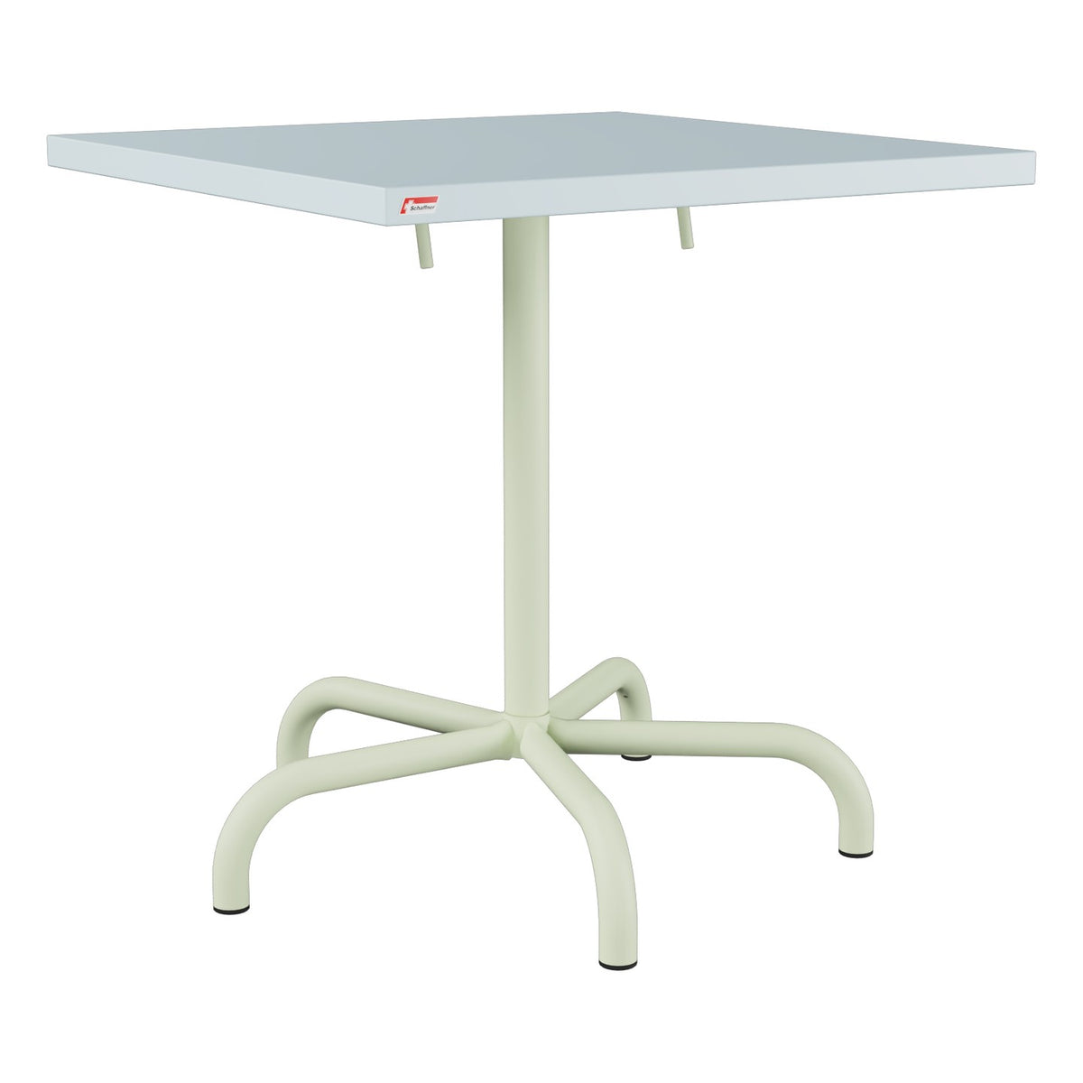 Schaffner Säntis Table repas rabattable 70x70cm – Bleu Pastel 51 / Vert Pastel 64