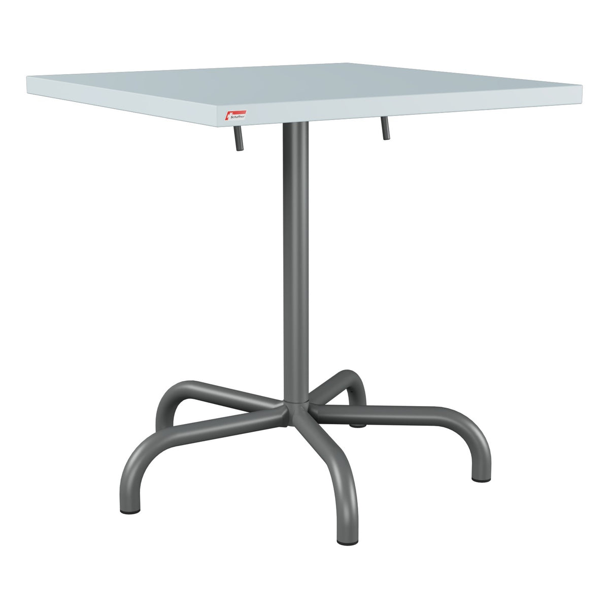Schaffner Säntis Table repas rabattable 70x70cm – Bleu Pastel 51 / Graphite 73