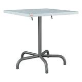 Schaffner Säntis Table repas rabattable 70x70cm – Bleu Pastel 51 / Graphite 73