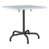 Schaffner Säntis Table repas rabattable 70x70cm – Bleu Pastel 51 / Anthracite 77