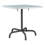 Schaffner Säntis Table repas rabattable 70x70cm – Bleu Pastel 51 / Noir 91
