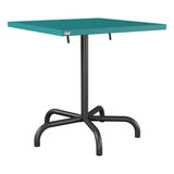 Schaffner Säntis Table repas rabattable 70x70cm – Bleu Kali 56 / Anthracite 77