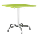 Schaffner Säntis Table repas rabattable 70x70cm – Vert clair 63 / Galvanisé à chaud 02