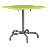 Schaffner Säntis Table repas rabattable 70x70cm – Vert clair 63 / Graphite 73