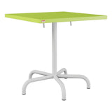 Schaffner Säntis Table repas rabattable 70x70cm – Vert clair 63 / Gris Argent 78