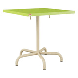 Schaffner Säntis Table repas rabattable 70x70cm – Vert clair 63 / Marron Pastel 83