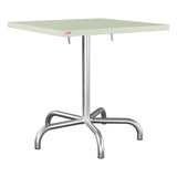 Schaffner Säntis Table repas rabattable 70x70cm – Vert Pastel 64 / Galvanisé à chaud 02