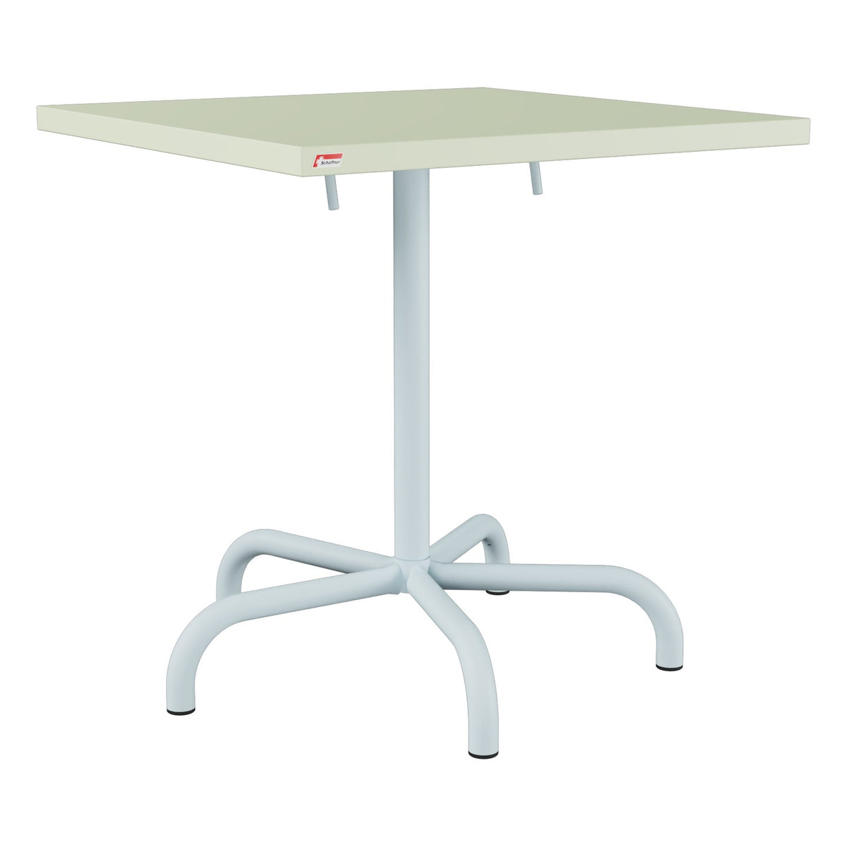 Schaffner Säntis Table repas rabattable 70x70cm – Vert Pastel 64 / Bleu Pastel 51