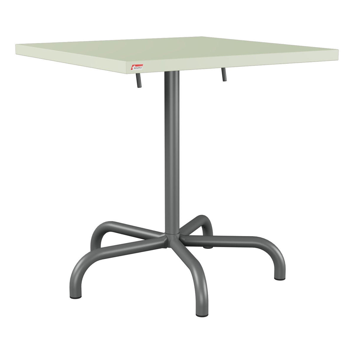 Schaffner Säntis Table repas rabattable 70x70cm – Vert Pastel 64 / Graphite 73