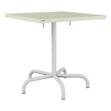 Schaffner Säntis Table repas rabattable 70x70cm – Vert Pastel 64 / Gris Argent 78
