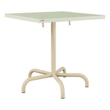 Schaffner Säntis Table repas rabattable 70x70cm – Vert Pastel 64 / Marron Pastel 83