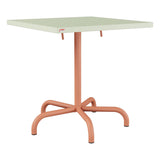 Schaffner Säntis Table repas rabattable 70x70cm – Vert Pastel 64 / Terracotta 84