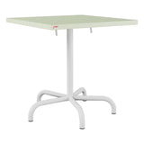Schaffner Säntis Table repas rabattable 70x70cm – Vert Pastel 64 / Blanc 90