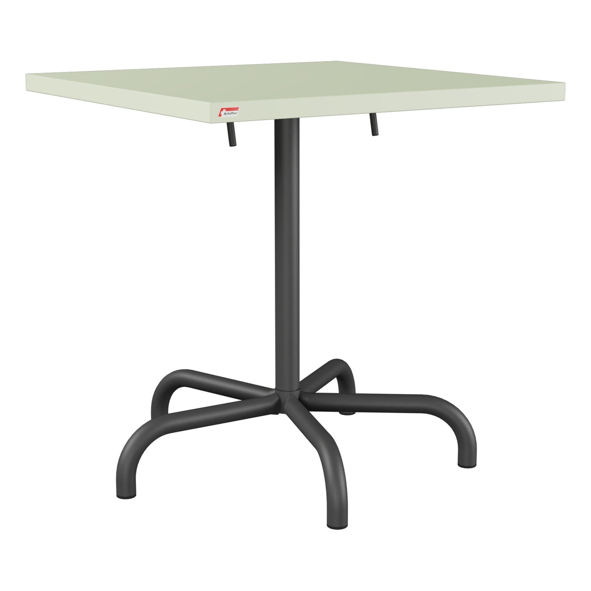 Schaffner Säntis Table repas rabattable 70x70cm – Vert Pastel 64 / Noir 91
