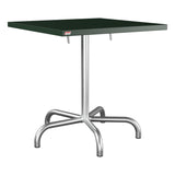 Schaffner Säntis Table repas rabattable 70x70cm – Vert Sapin 66 / Galvanisé à chaud 02