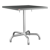 Schaffner Säntis Table repas rabattable 70x70cm – Graphite 73 / Galvanisé à chaud 02