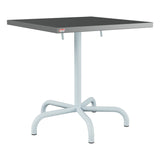 Schaffner Säntis Table repas rabattable 70x70cm – Graphite 73 / Bleu Pastel 51