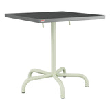 Schaffner Säntis Table repas rabattable 70x70cm – Graphite 73 / Vert Pastel 64