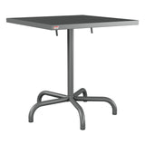 Schaffner Säntis Table repas rabattable 70x70cm – Graphite 73 / Graphite 73