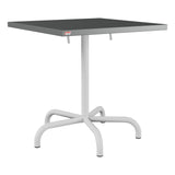Schaffner Säntis Table repas rabattable 70x70cm – Graphite 73 / Gris Argent 78
