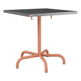 Schaffner Säntis Table repas rabattable 70x70cm – Graphite 73 / Terracotta 84