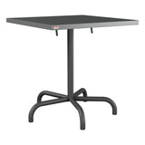 Schaffner Säntis Table repas rabattable 70x70cm – Graphite 73 / Noir 91