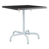 Schaffner Säntis Table repas rabattable 70x70cm – Anthracite 77 / Bleu Pastel 51