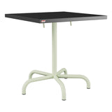 Schaffner Säntis Table repas rabattable 70x70cm – Anthracite 77 / Vert Pastel 64