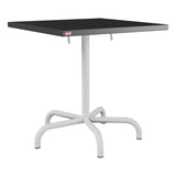 Schaffner Säntis Table repas rabattable 70x70cm – Anthracite 77 / Gris Argent 78