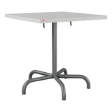 Schaffner Säntis Table repas rabattable 70x70cm – Gris Argent 78 / Graphite 73