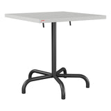 Schaffner Säntis Table repas rabattable 70x70cm – Gris Argent 78 / Anthracite 77