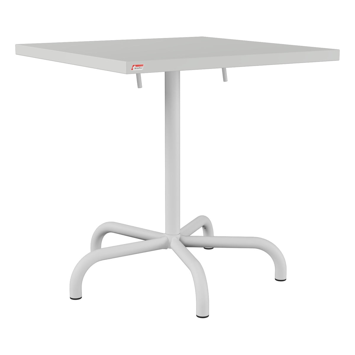 Schaffner Säntis Table repas rabattable 70x70cm – Gris Argent 78 / Gris Argent 78