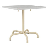 Schaffner Säntis Table repas rabattable 70x70cm – Gris Argent 78 / Marron Pastel 83