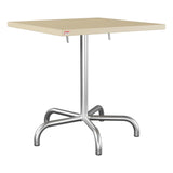 Schaffner Säntis Table repas rabattable 70x70cm – Marron Pastel 83 / Galvanisé à chaud 02